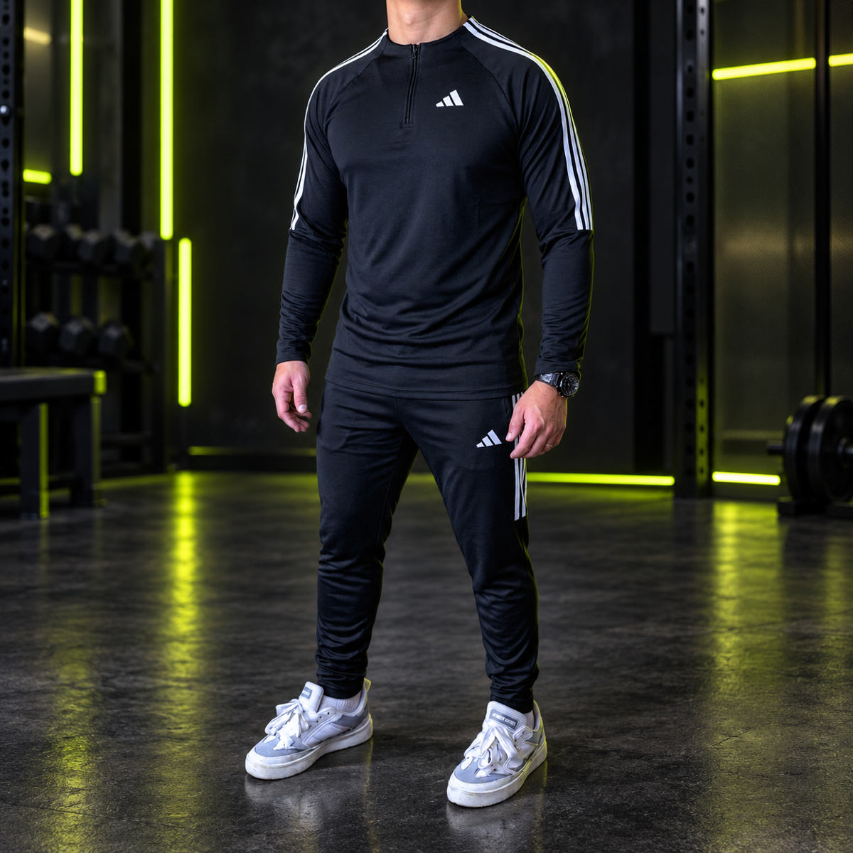 Conjunto Adidas Clássico - Jaqueta e Calça