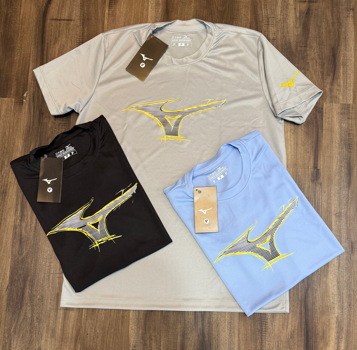 Kit com 3 camisetas Dri-fit - Mizuno