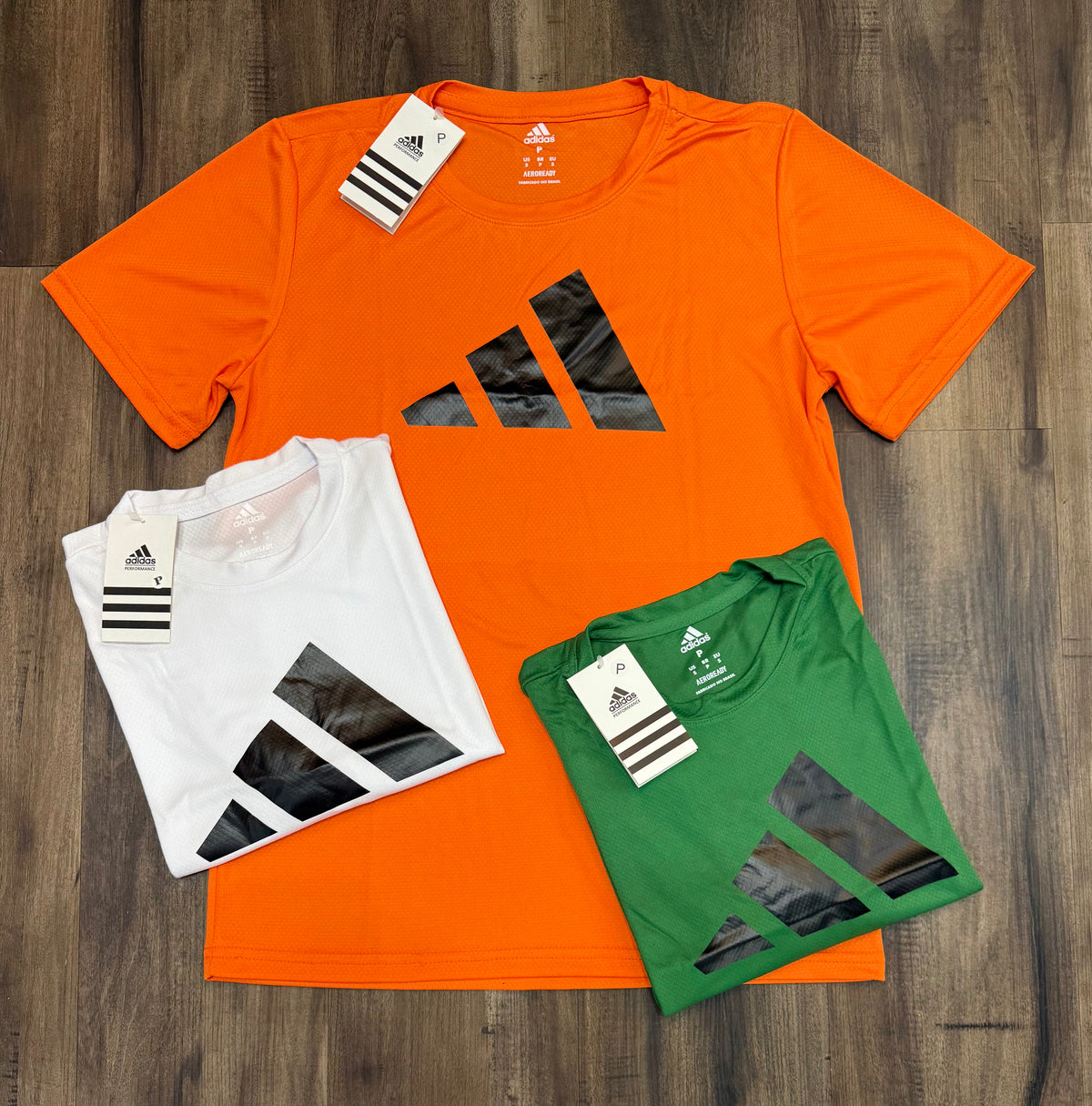 Kit com 3 camisetas dri-fit adidas