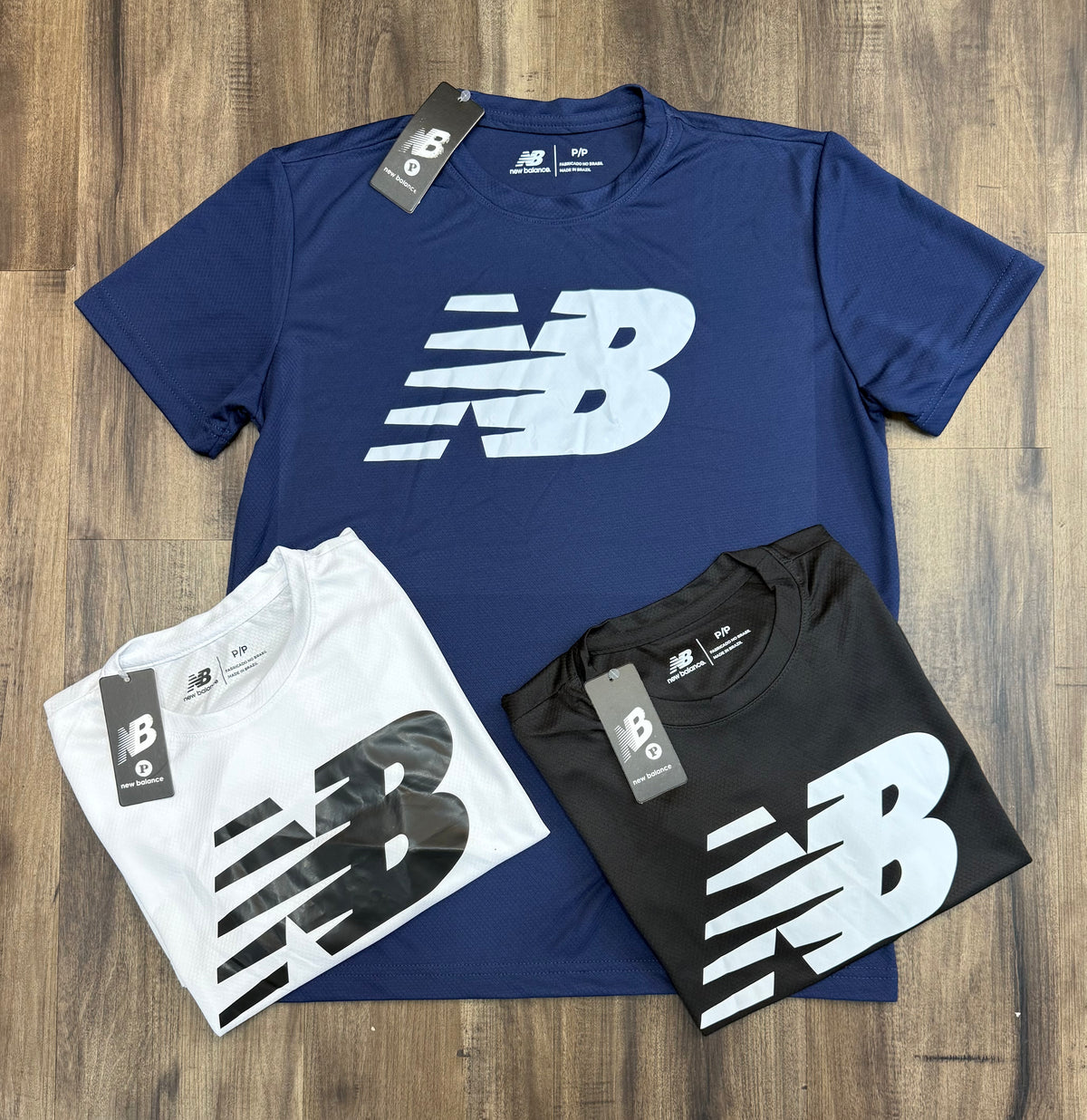 Kit com 3 camisetas dri-fit new balance