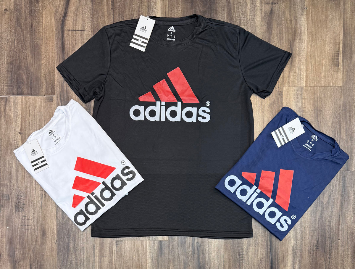 Kit com 3 camisetas adidas dri-fit
