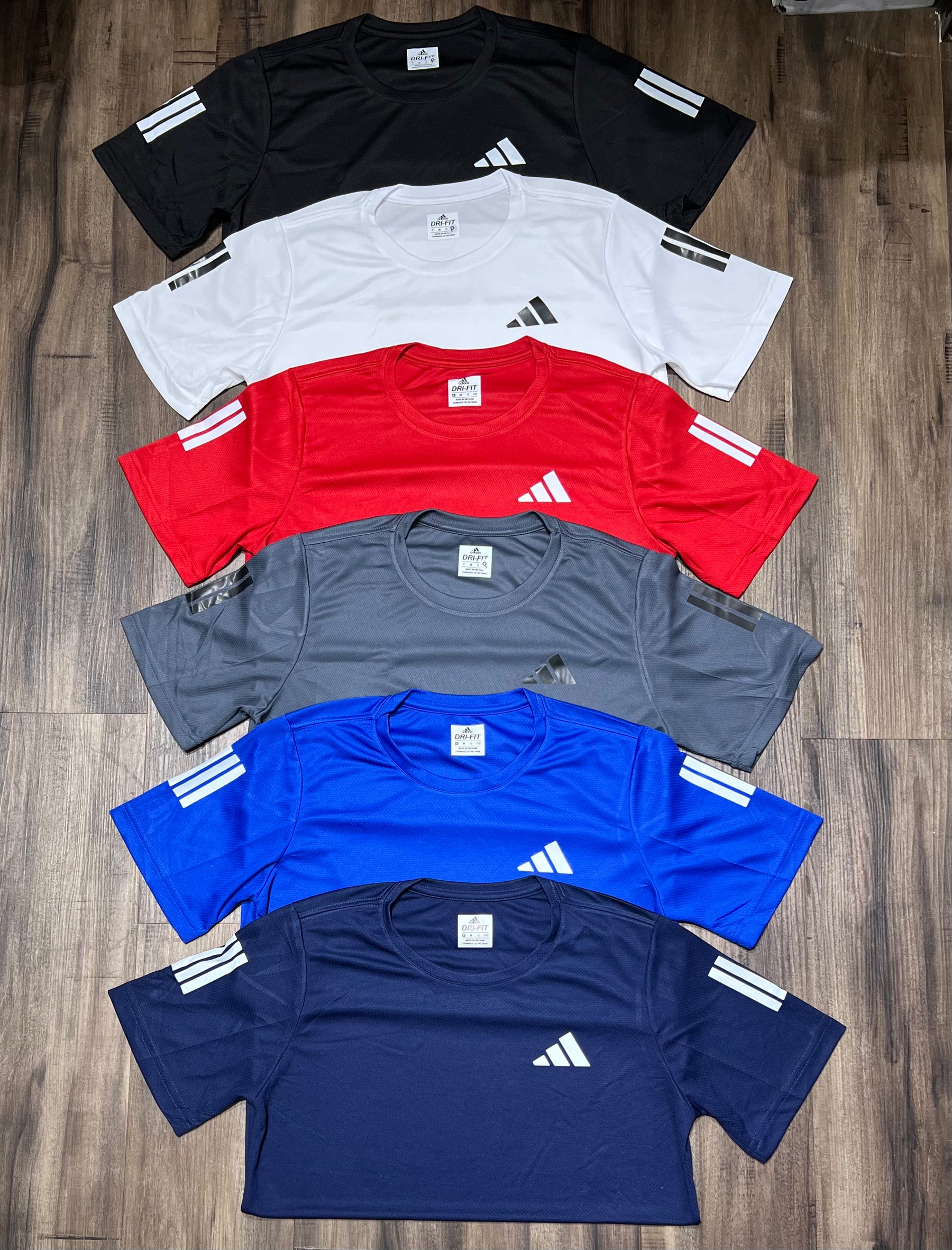 Kit com 6 camisetas adidas dri-fit