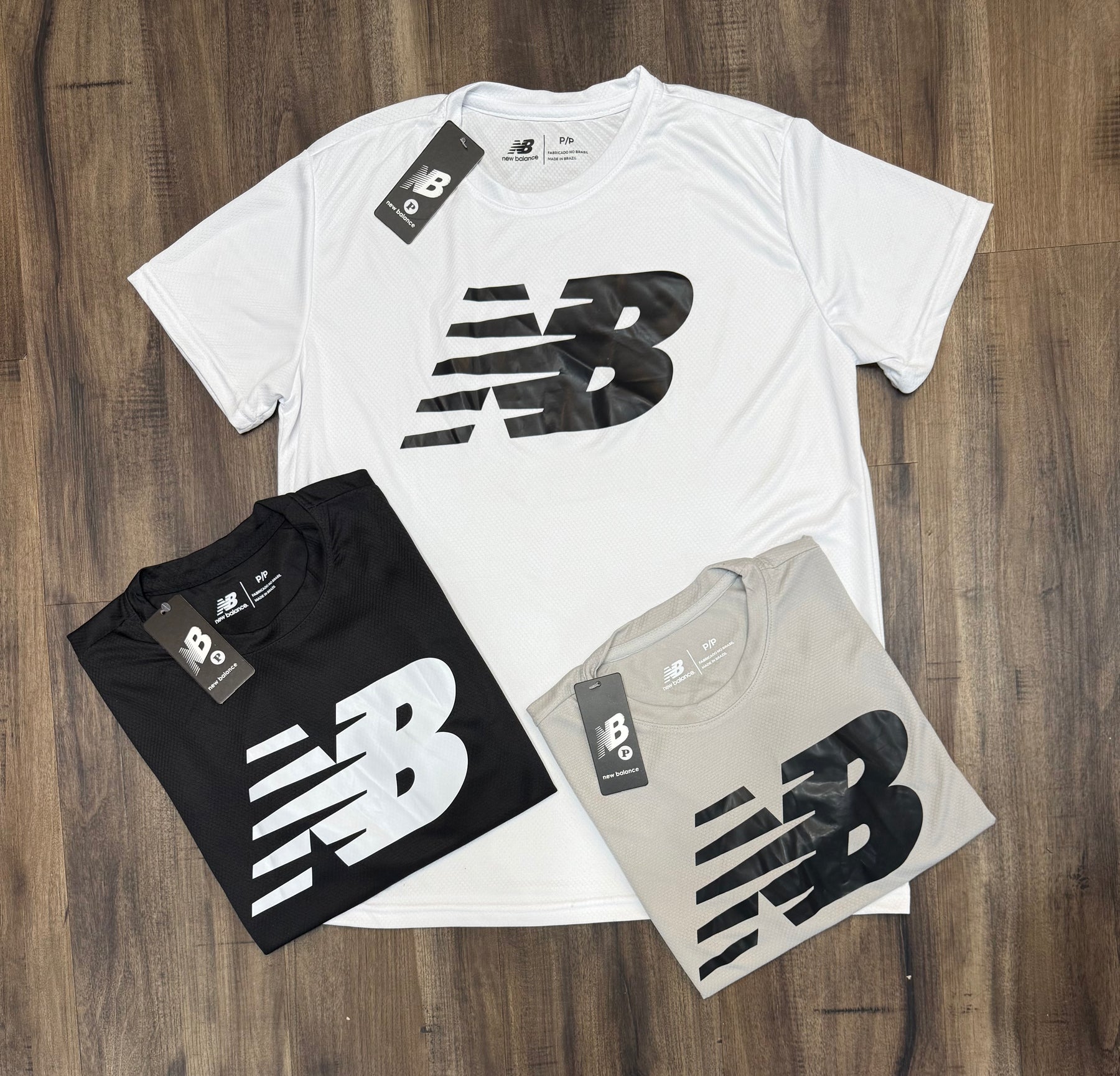 Kit com 3 camisetas dri-fit new balance