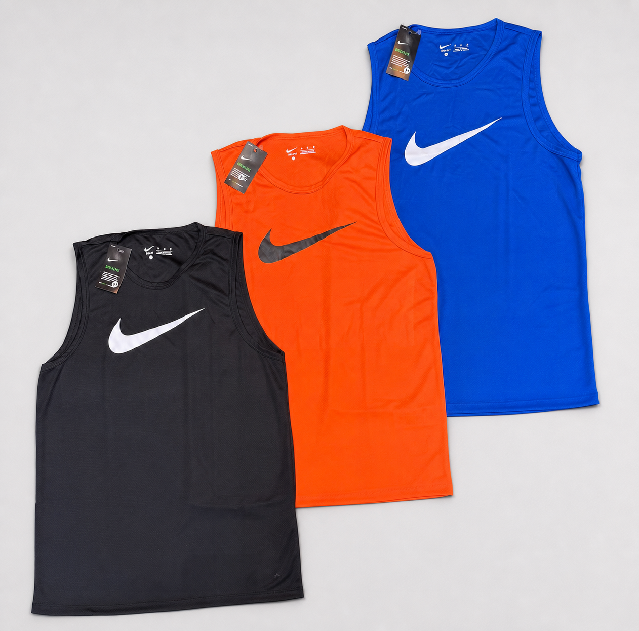 Kit 3 Regatas Nike Dri-Fit