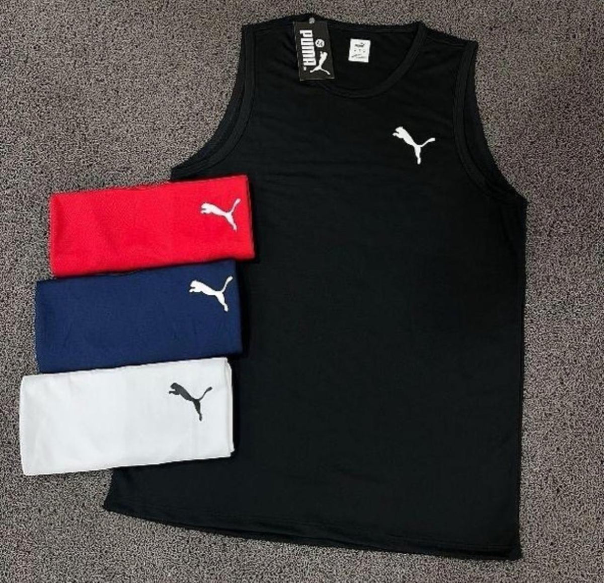 Kit com 4 regatas puma dri-fit