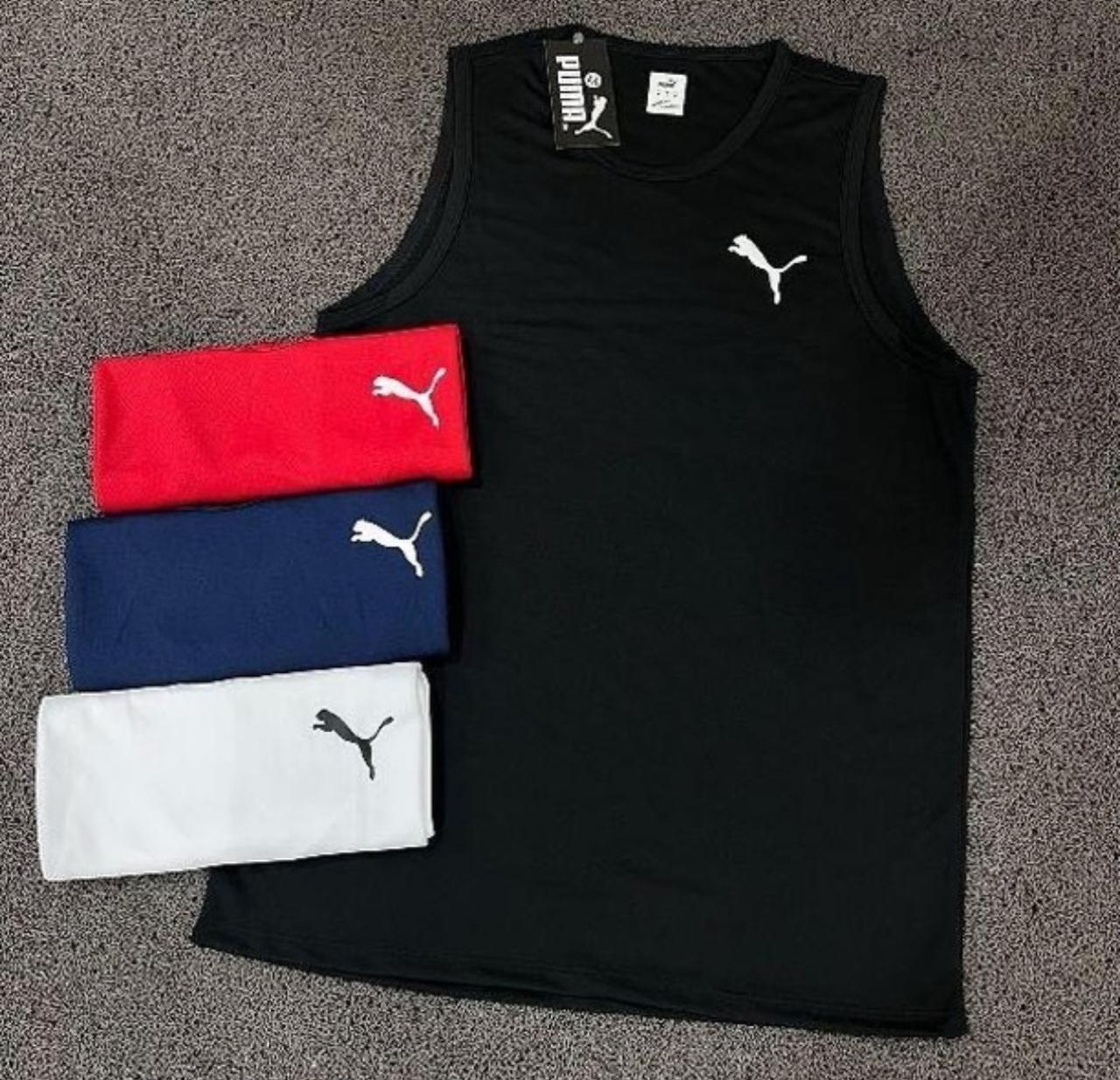 Kit com 4 regatas puma dri-fit