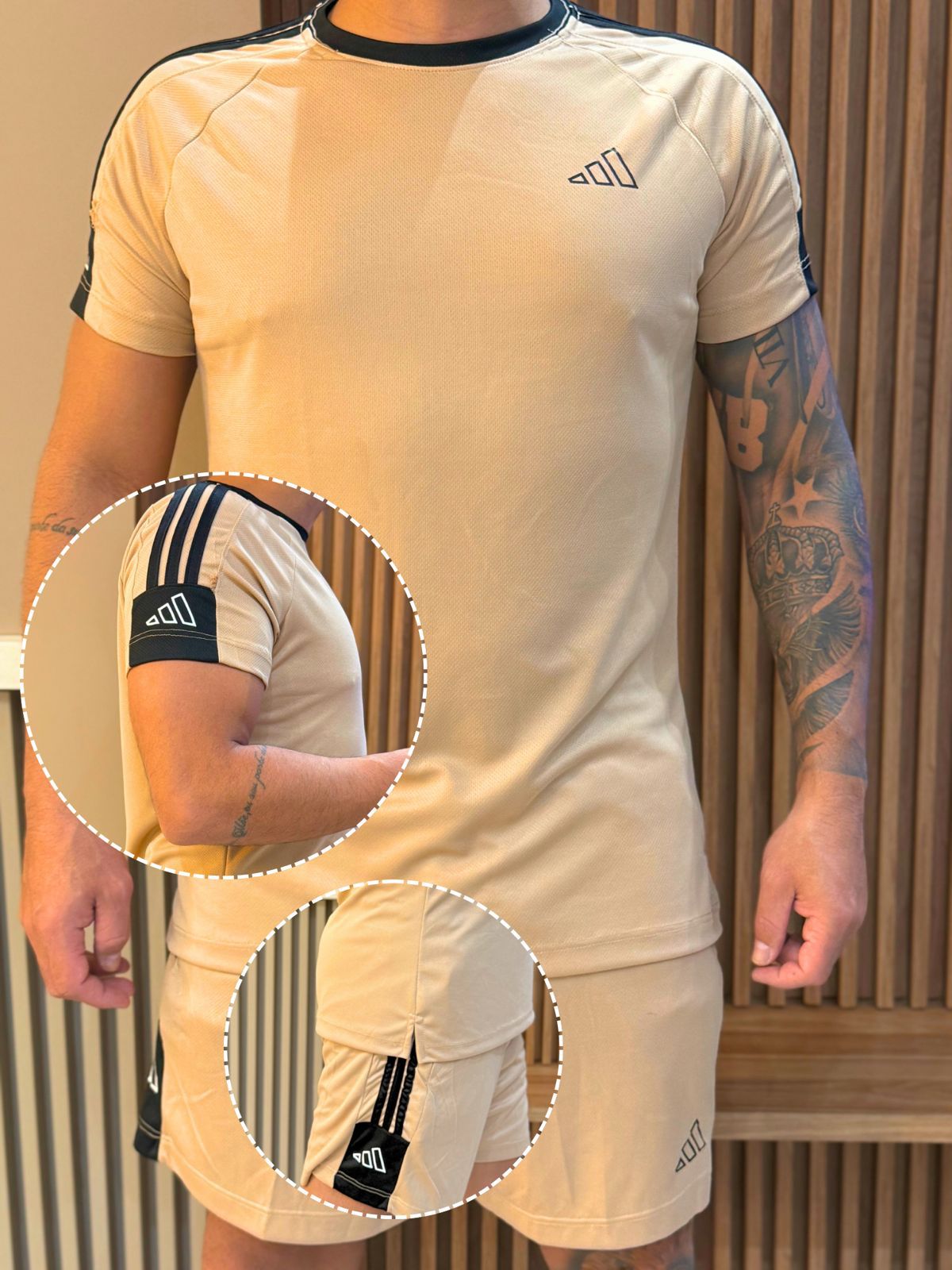 Conjunto adidas camiseta e shorts