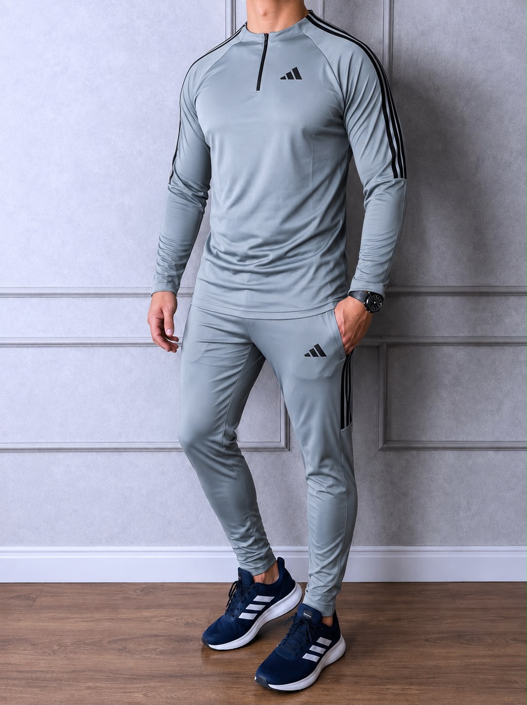 Conjunto Adidas Clássico - Jaqueta e Calça