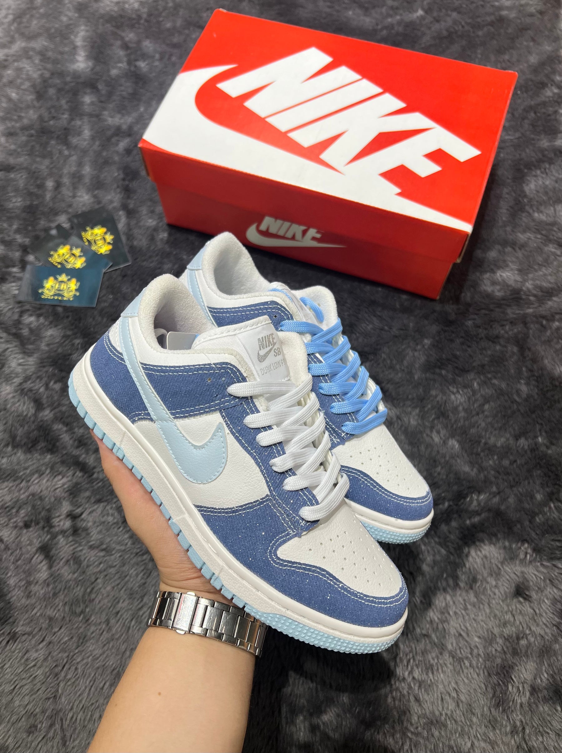 Dunk Low Azul claro/ brilhante lançamento