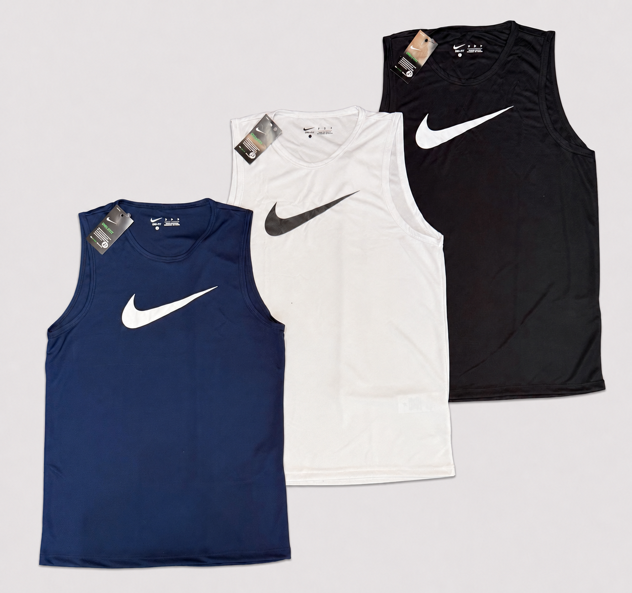 Kit 3 Regatas Nike Dri-Fit