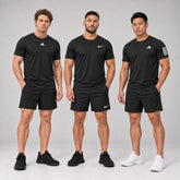 Kit 3 Camisetas Dri-Fit Pretas - Adidas e Nike