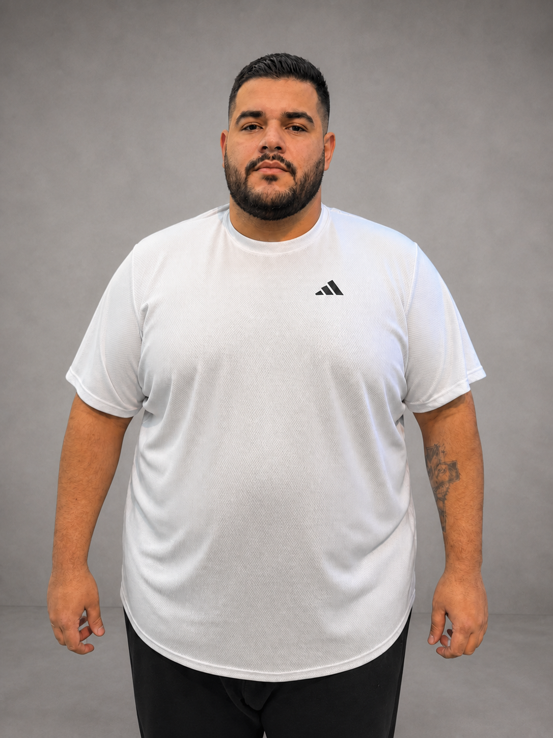 Camiseta Dri-fit Plus Size unidade - Adidas - branca