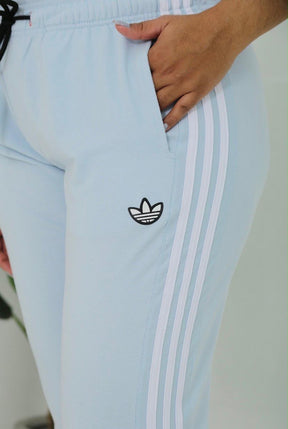 Calça Moletinho 3 Stripes Adidas Originals - Feminino