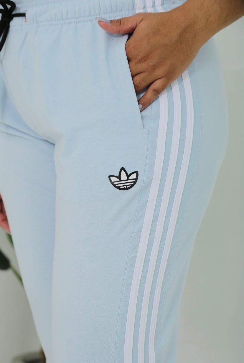 Calça Moletinho 3 Stripes Adidas Originals - Feminino