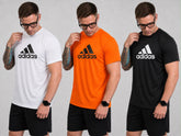 Kit com 3 camisetas dri-fit adidas