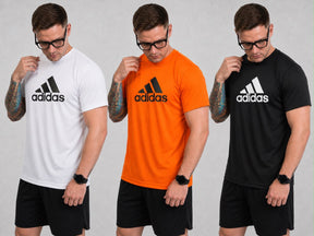 Kit com 3 camisetas dri-fit adidas