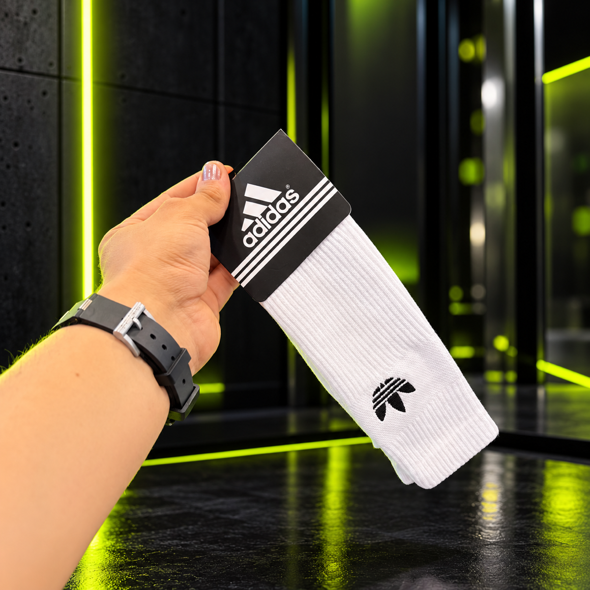 Par de meia longa Algodão - Adidas