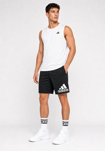 Kit Adidas Dri-Fit: Regata + Shorts + Meia (Modelo 2)