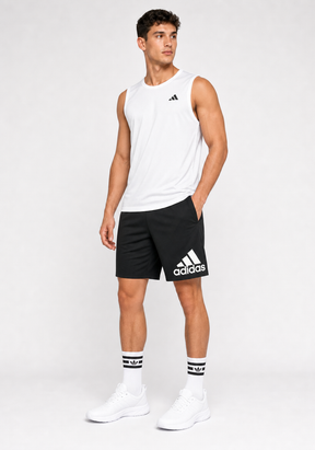 Kit Adidas Dri-Fit: Regata + Shorts + Meia (Modelo 2)