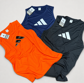 Kit 3 Regatas Adidas Dri-Fit Laranja