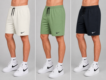 Kit 3 Bermudas Nike Dri-Fit corte reto Masculinas