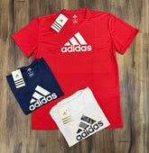 Kit com 3 camisetas dri-fit adidas