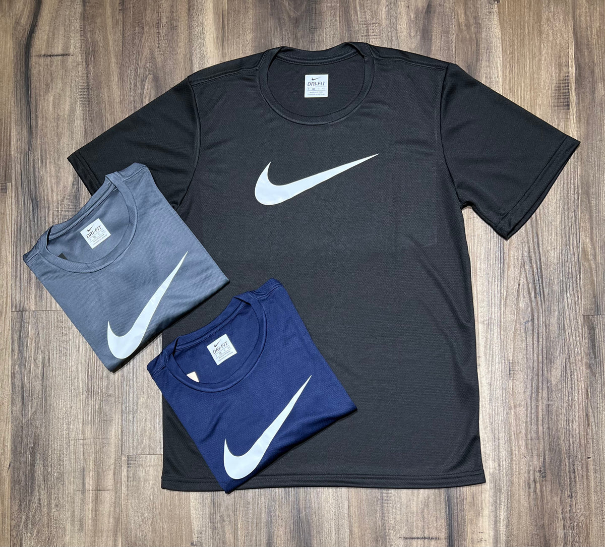 Kit com 3 camisetas nike dri-fit