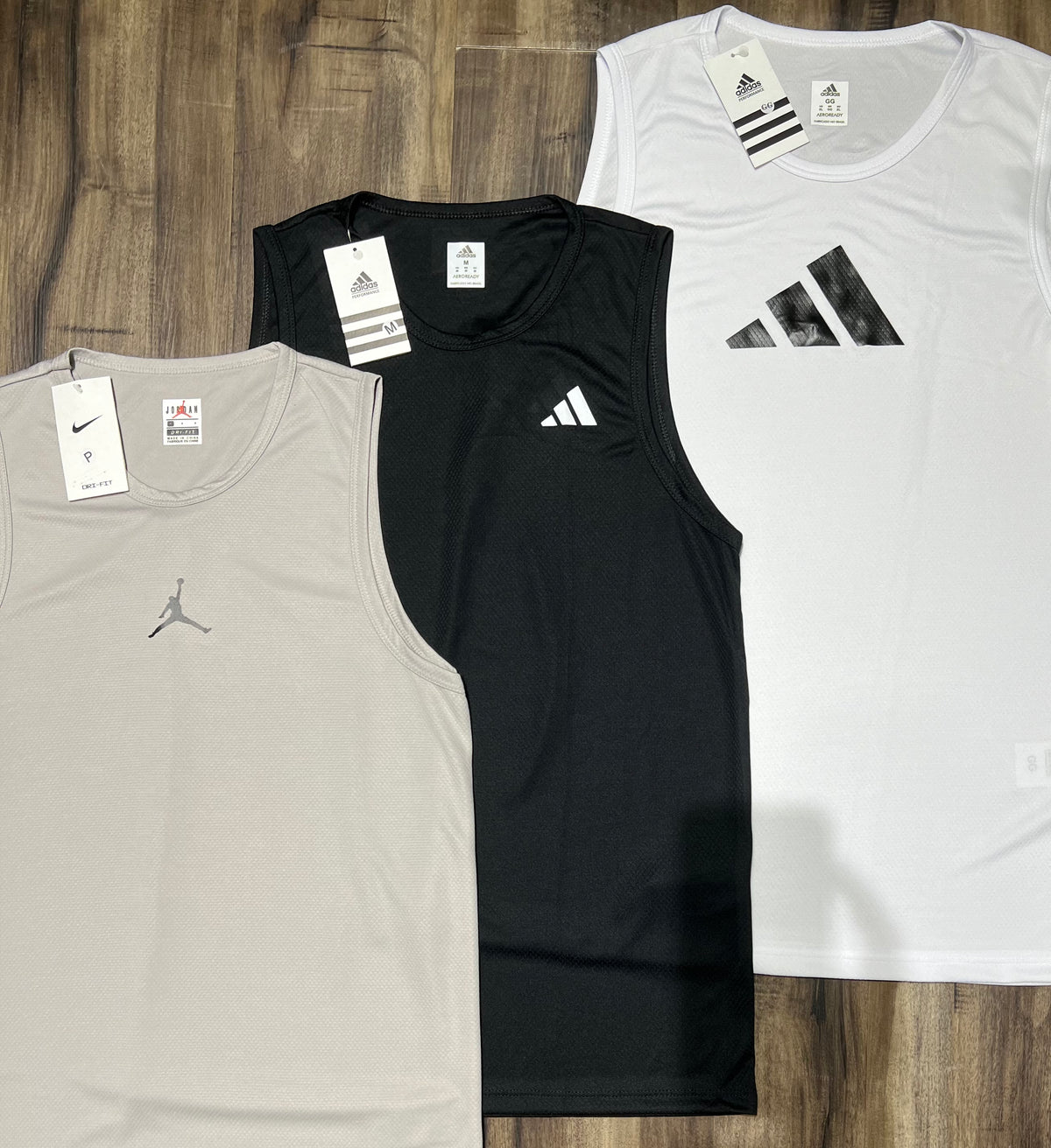 Kit com 3 regatas mescla