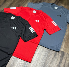 Kit com 3 camisetas dri-fit adidas