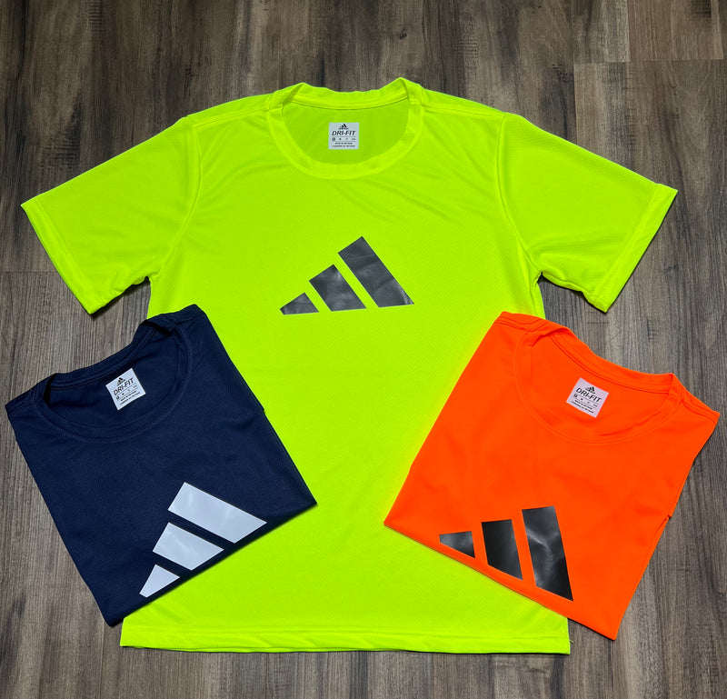 Kit com 3 camisetas adidas dri-fit