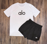 Conjunto ( ALO ) camiseta, shorts  compressão