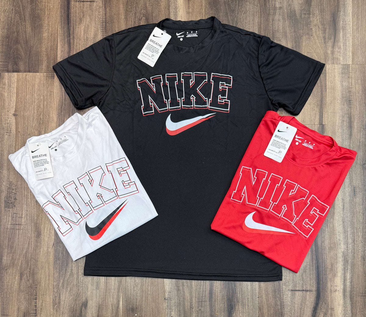 Kit com 3 camisetas dri-fit Nike