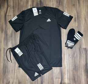 Oferta Kit adidas camiseta shorts e meia