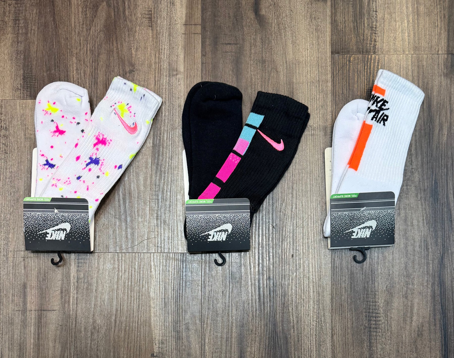 Kit 3 Pares de meias longas Algodão - Nike