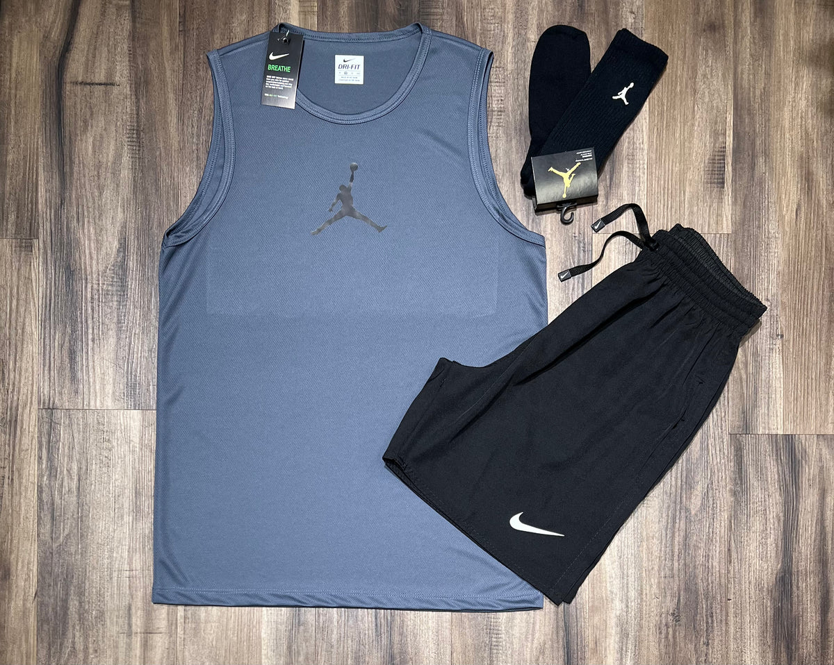 Kit Jordan regata shorts e meia