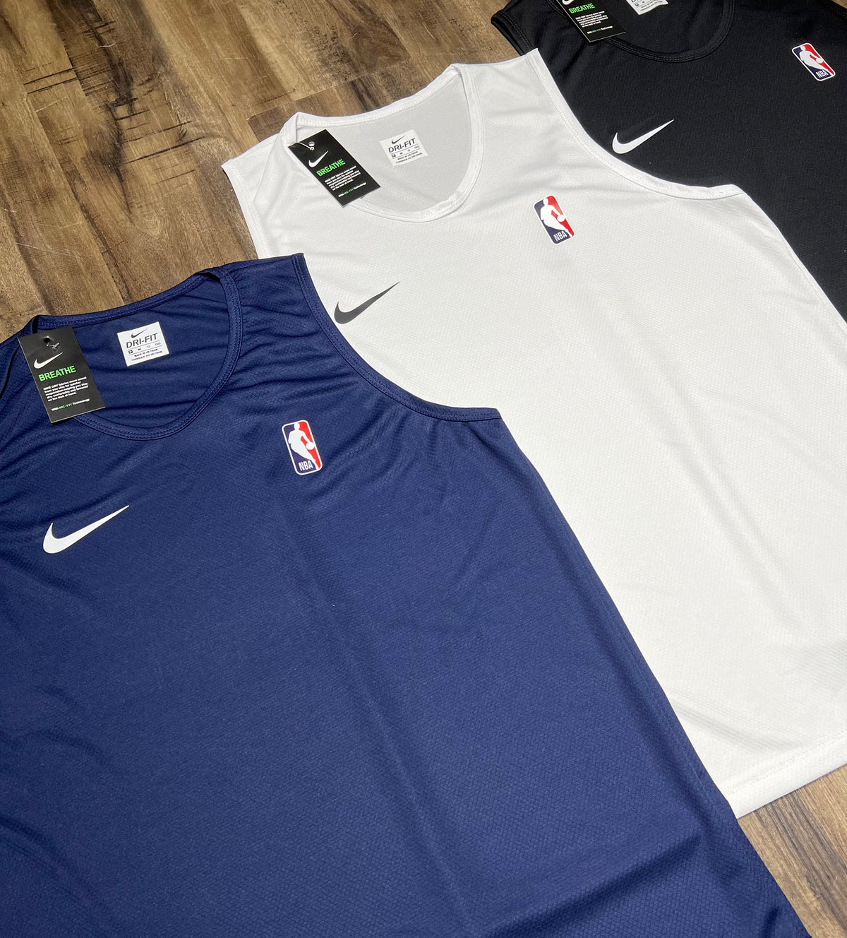Kit com 3 regatas (NBA) dri-fit