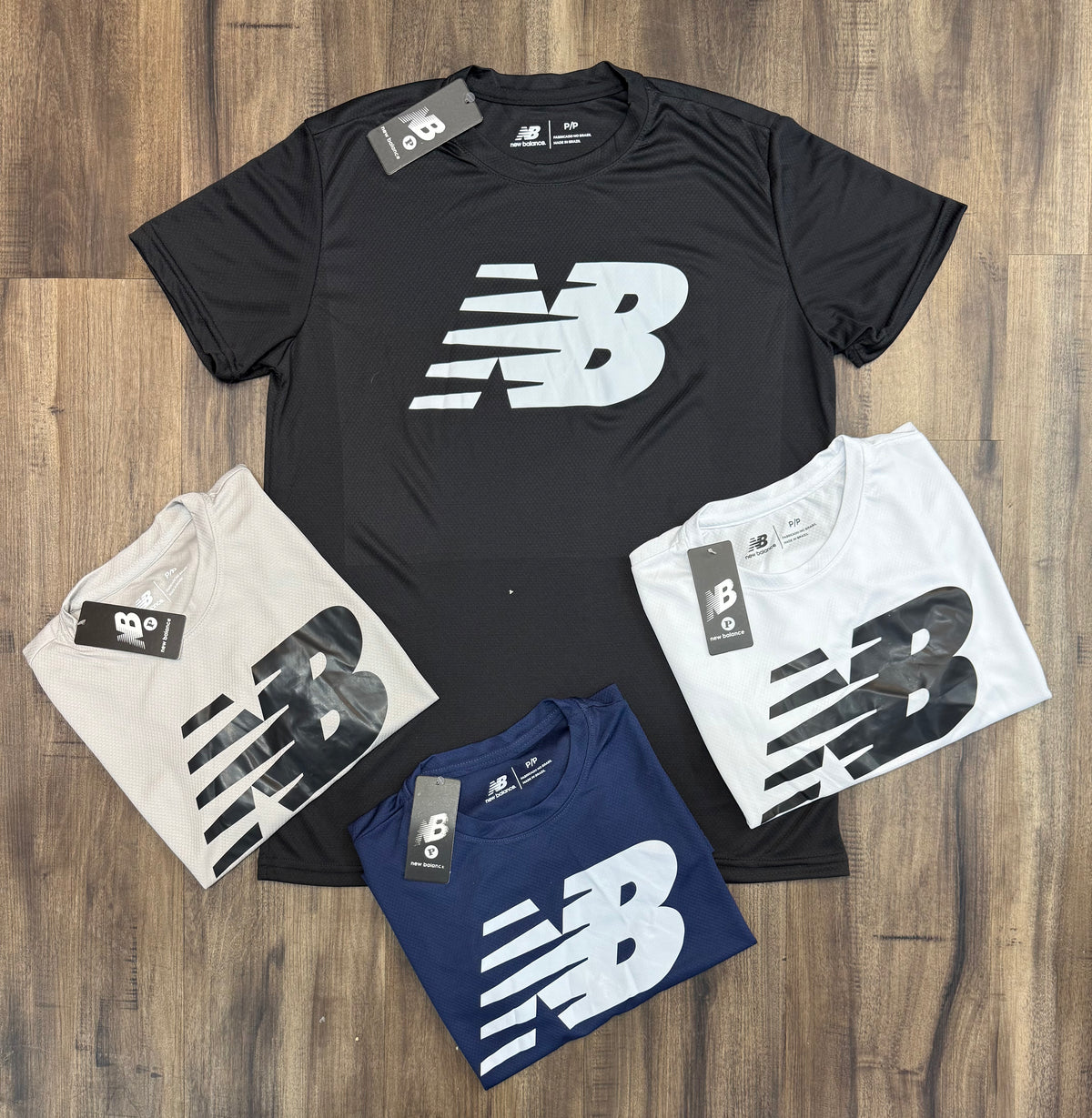 Kit com 3 camisetas dri-fit new balance