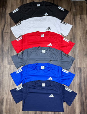 Kit com 6 camisetas adidas dri-fit