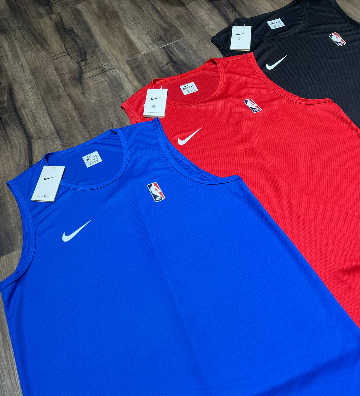 Kit com 3 regatas (NBA) dri-fit