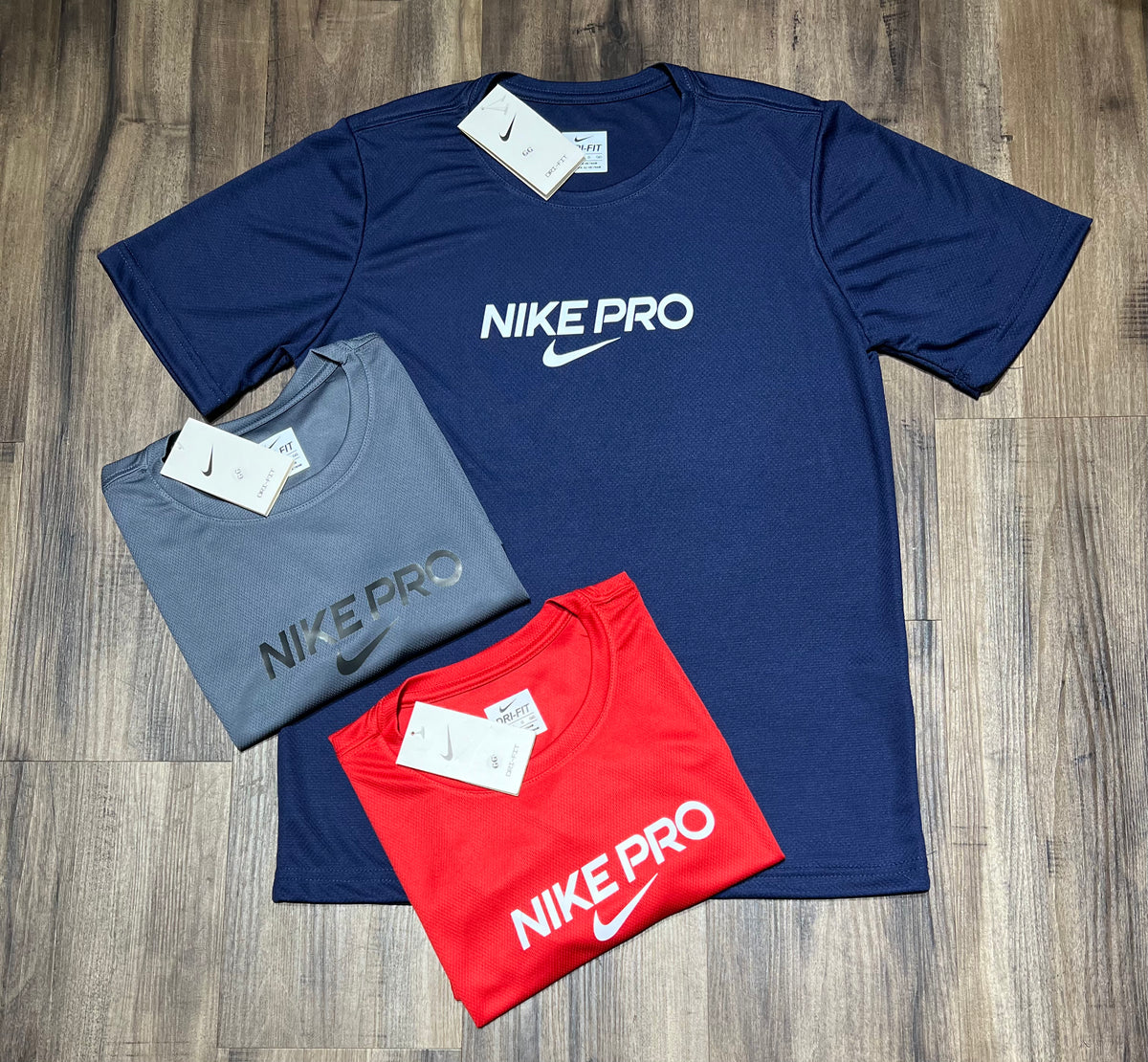 Kit com 3 camisetas nike dri-fit