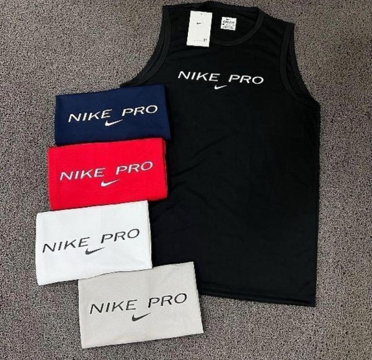 Kit com 5 regatas Nike  dri-fit