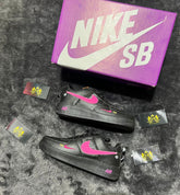 Air Force Preto/Rosa lançamento + Relógio de Brinde