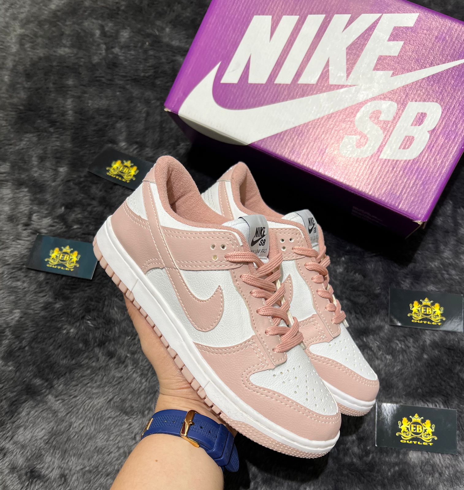 Dunk Low Rose lançamento + Relógio de Brinde