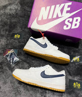 Dunk Low White/Azul 5lançamento + relógio de brinde
