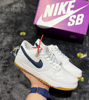 Dunk Low White/Azul 5lançamento + relógio de brinde