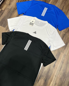 Kit com 3 camisetas dri-fit adidas