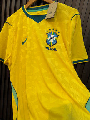 Camiseta Seleção Brasileira Dri-Fit Modelo Jogador + Boné Exclusivo Grátis