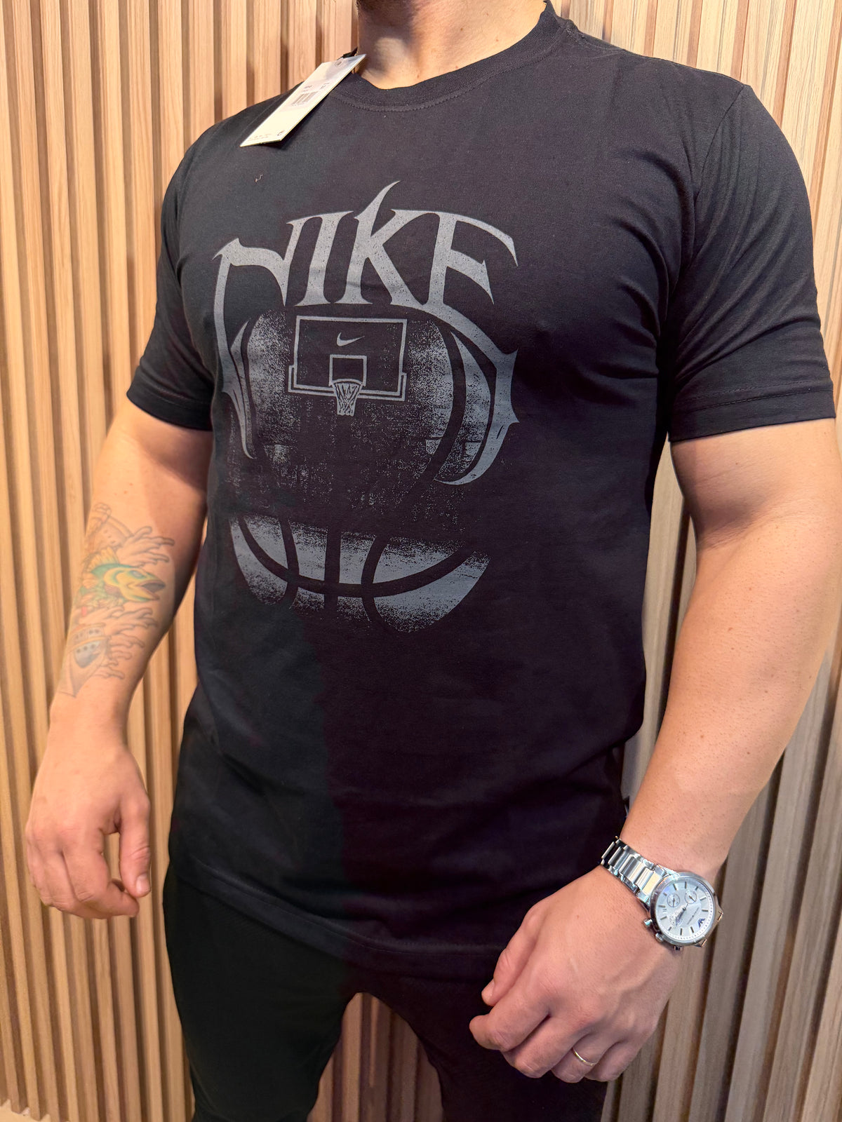 Camiseta Nike Tee OC Erkek Beyaz - Malha 30.1
