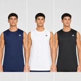 Kit 3 Regatas Adidas Dri-Fit