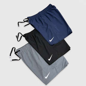 Kit 3 Bermudas Nike Dri-Fit corte reto Masculinas